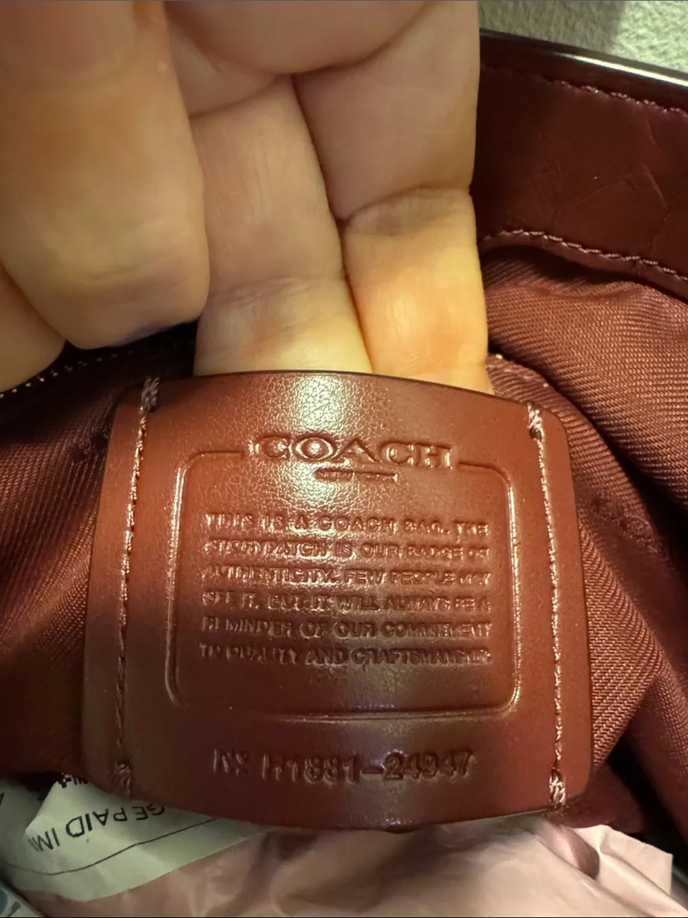 Coach Clarkson Hobo 24947 Rose Pink Pebble Leather Convertible Shoulder Bag